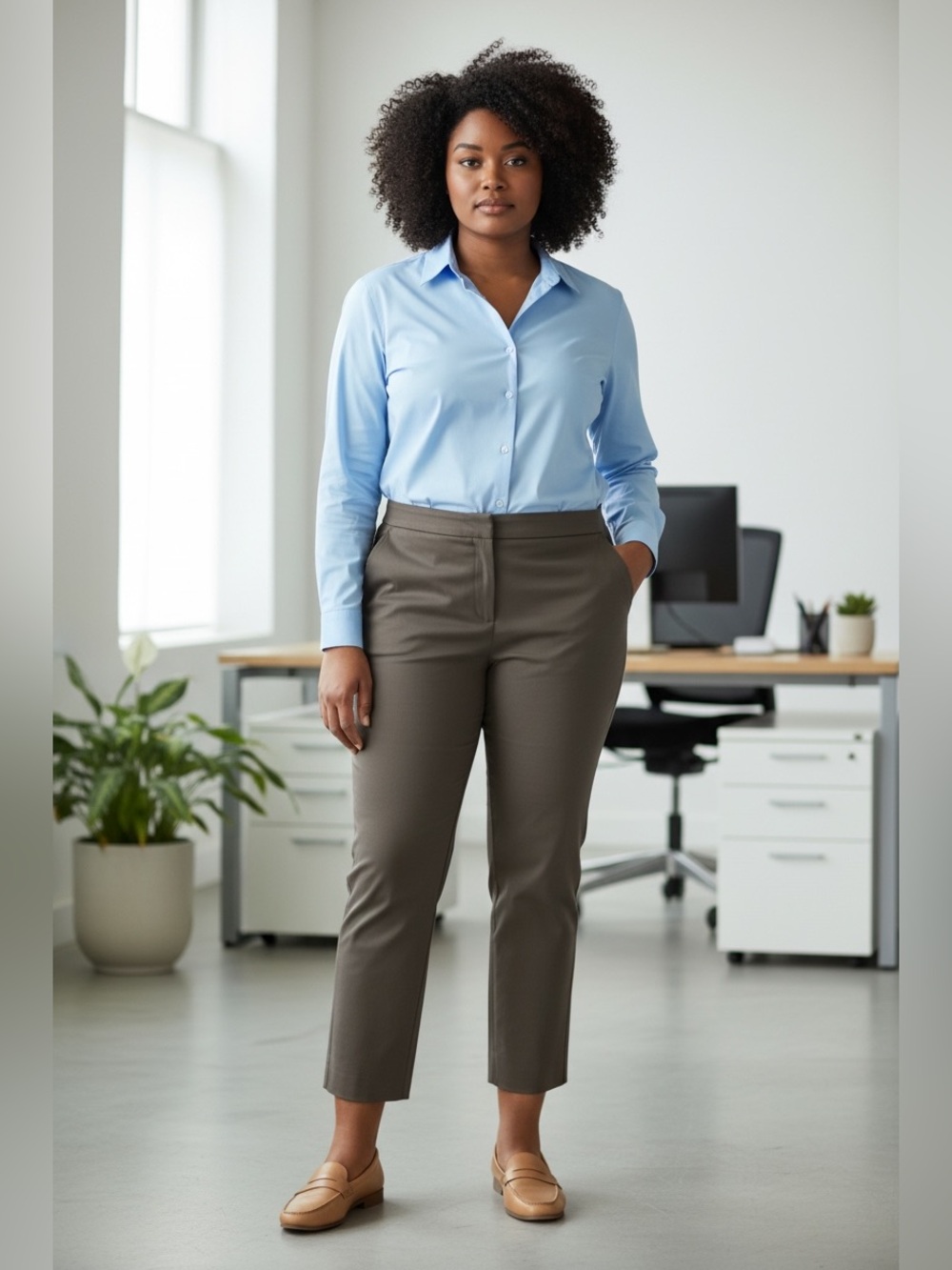 Counterparts Stretch Straight Leg Slacks
